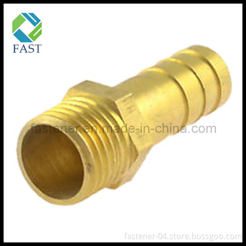 Male Thread Air Gas Hose Brass Barb Fitting Adapter Coupler